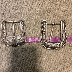 Engraved Silver Belt Buckles